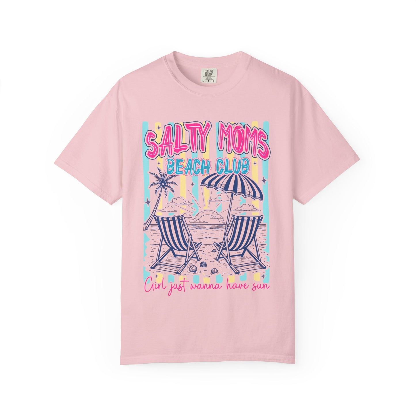 Salty Moms Beach Club T-Shirt — 'Find Your Wanna Have Fun' Summer Tee
