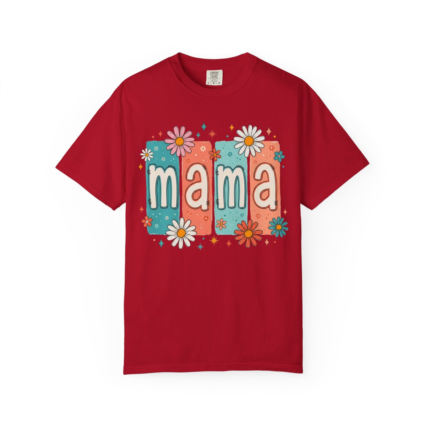 Mama Floral T-Shirt – Retro Daisy Mom Tee