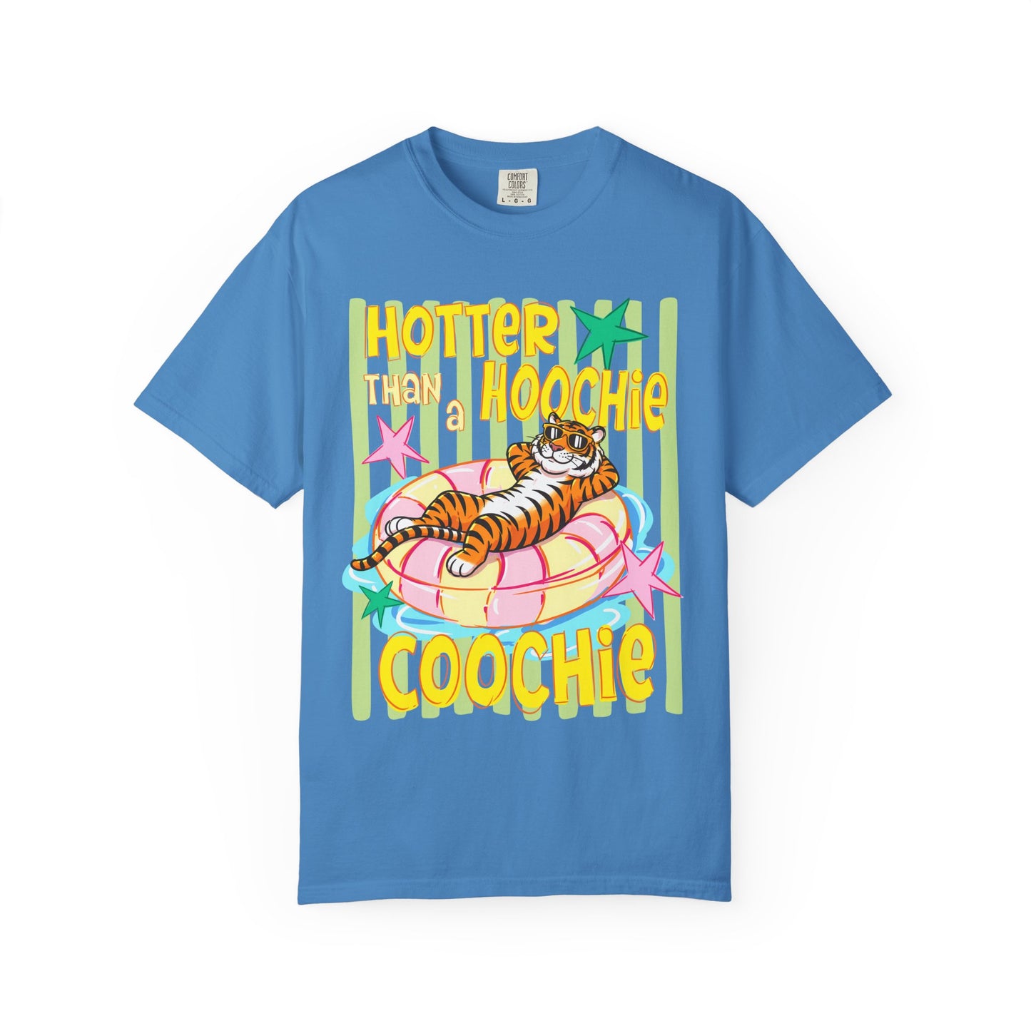 Hotter Than Hoochie Coochie T-Shirt — Retro Tiger Float Summer Tee