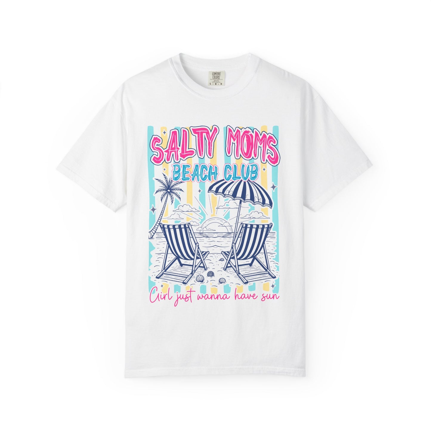 Salty Moms Beach Club T-Shirt — 'Find Your Wanna Have Fun' Summer Tee