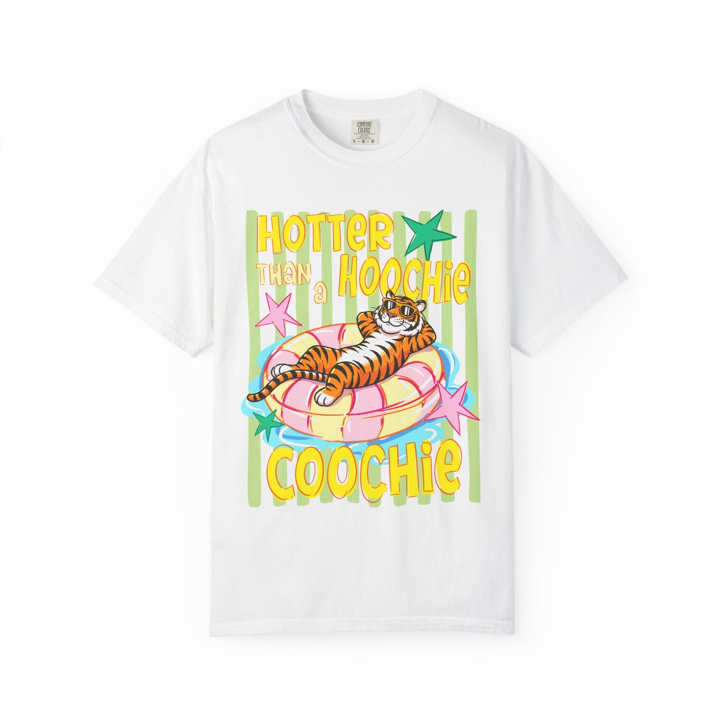 Hotter Than Hoochie Coochie T-Shirt — Retro Tiger Float Summer Tee