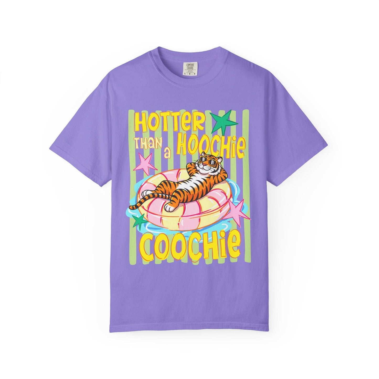 Hotter Than Hoochie Coochie T-Shirt — Retro Tiger Float Summer Tee