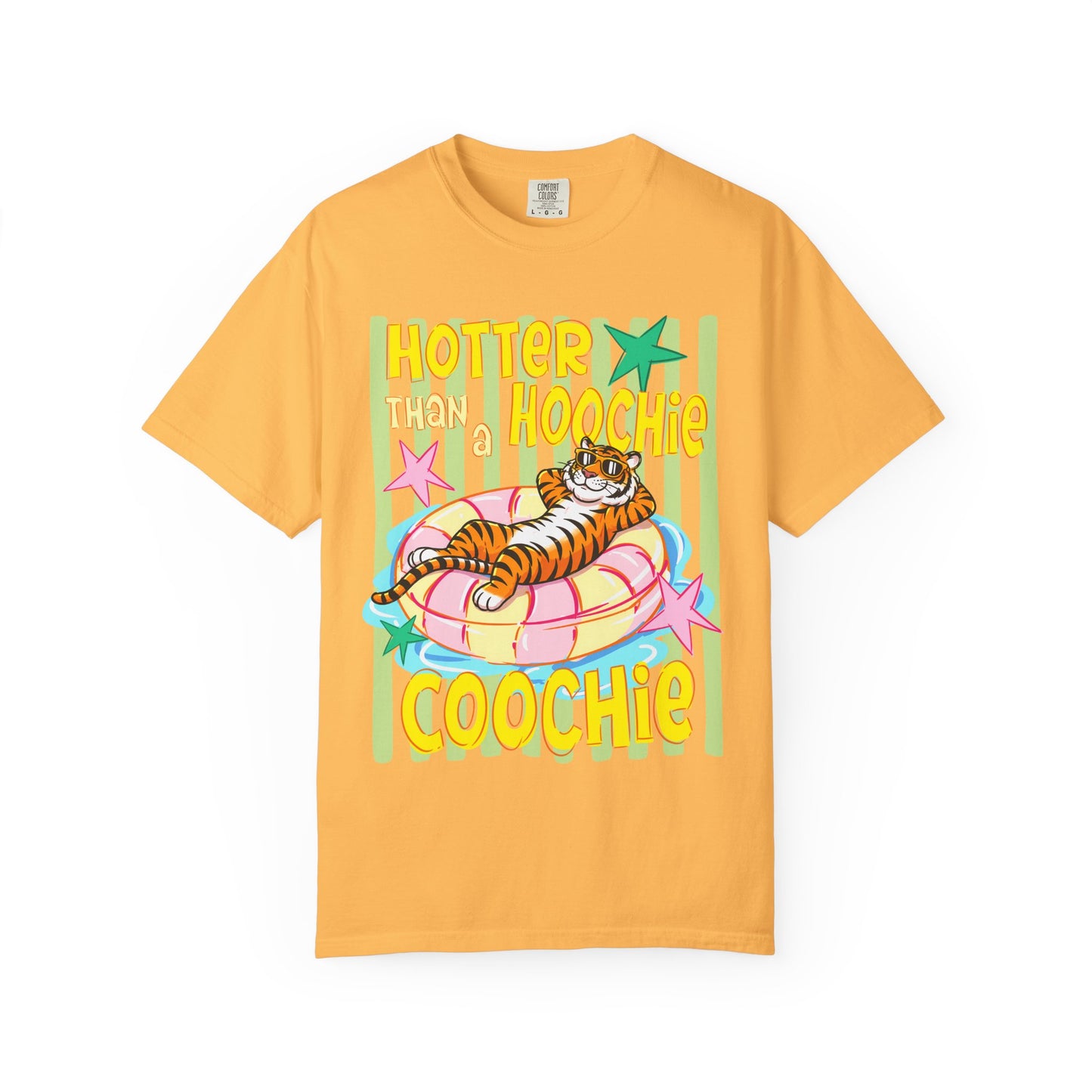 Hotter Than Hoochie Coochie T-Shirt — Retro Tiger Float Summer Tee