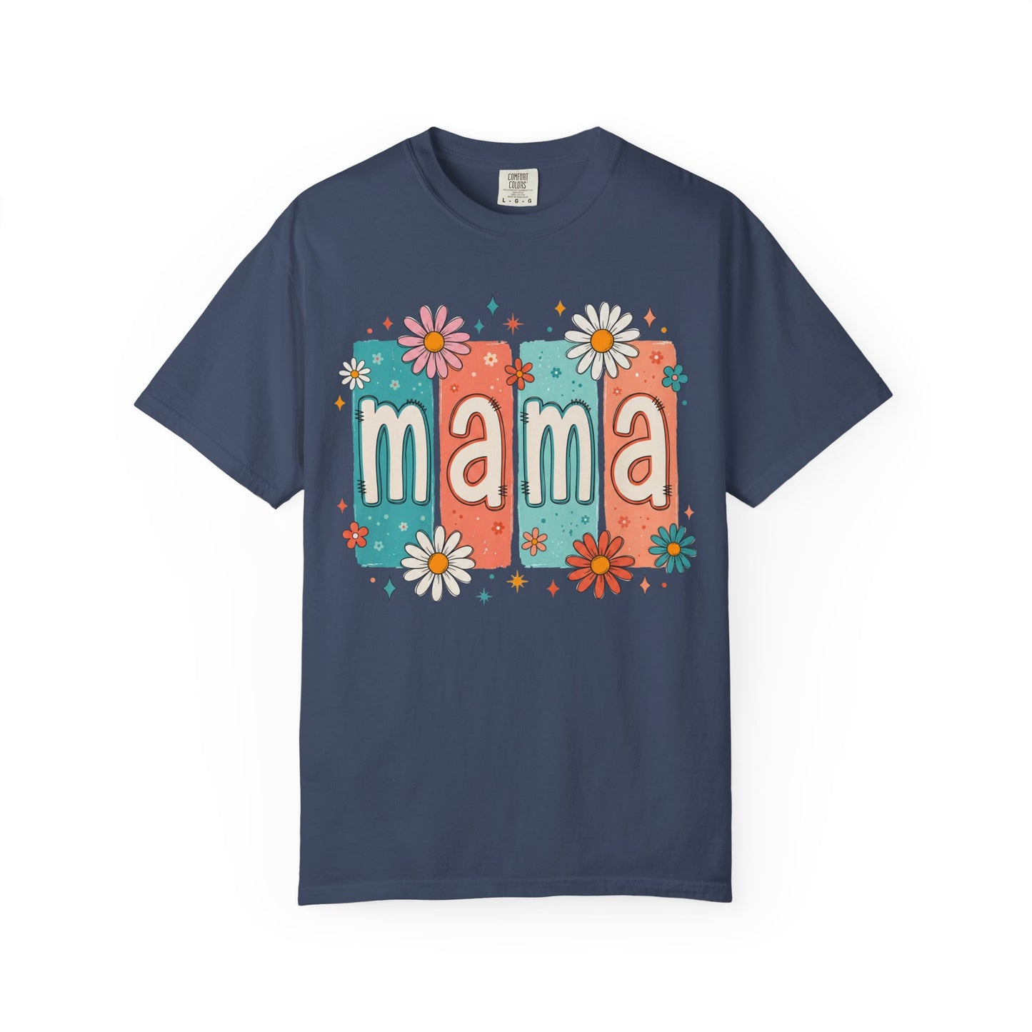Mama Floral T-Shirt – Retro Daisy Mom Tee