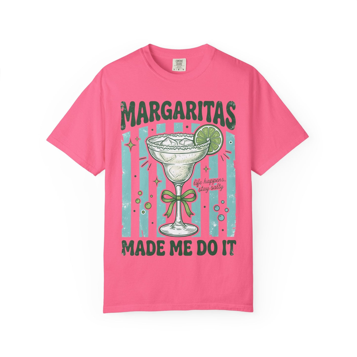 Margaritas Made Me Do It T-Shirt — Funny Cocktail Tee for Margarita Lovers