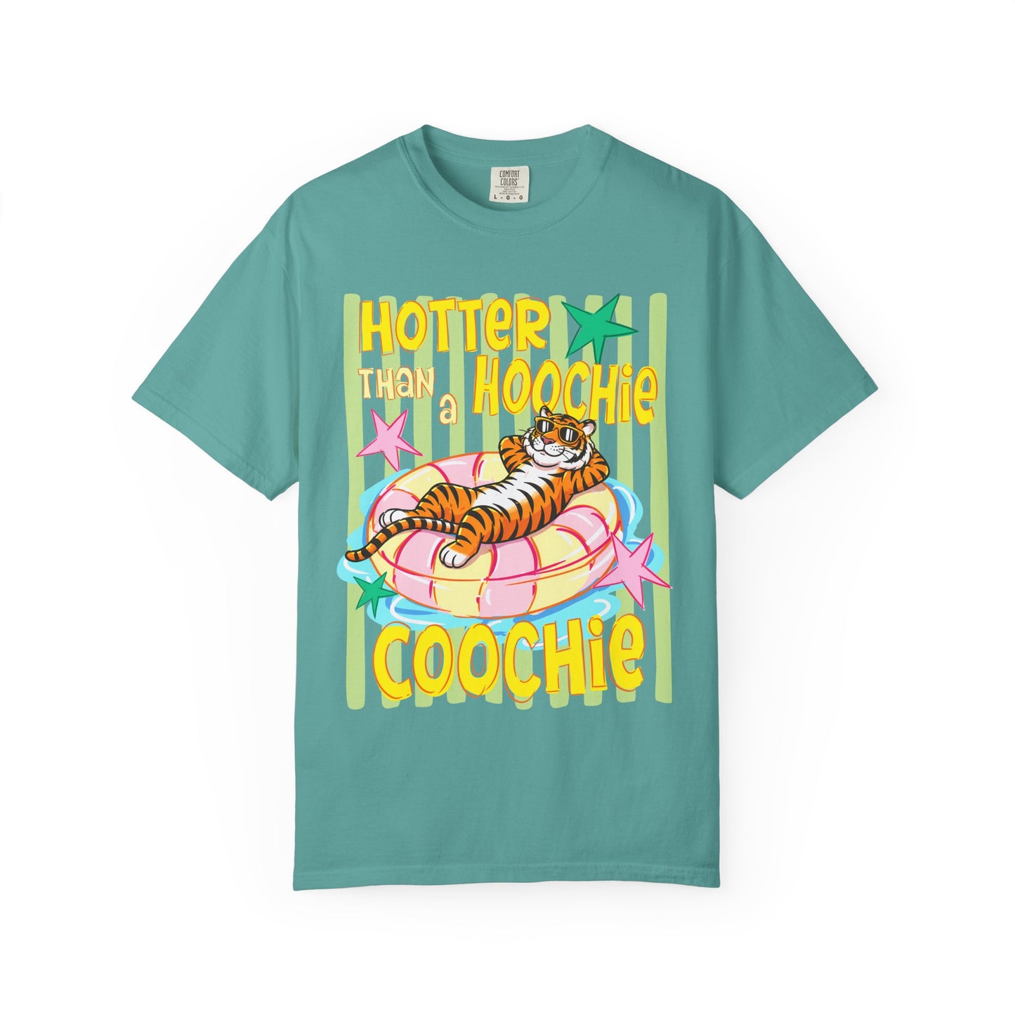 Hotter Than Hoochie Coochie T-Shirt — Retro Tiger Float Summer Tee