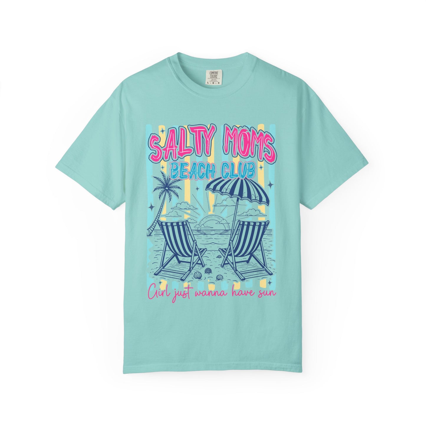 Salty Moms Beach Club T-Shirt — 'Find Your Wanna Have Fun' Summer Tee