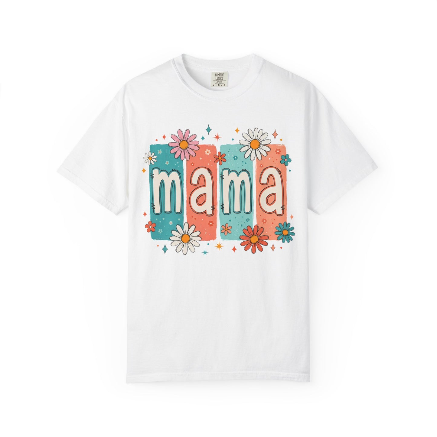 Mama Floral T-Shirt – Retro Daisy Mom Tee