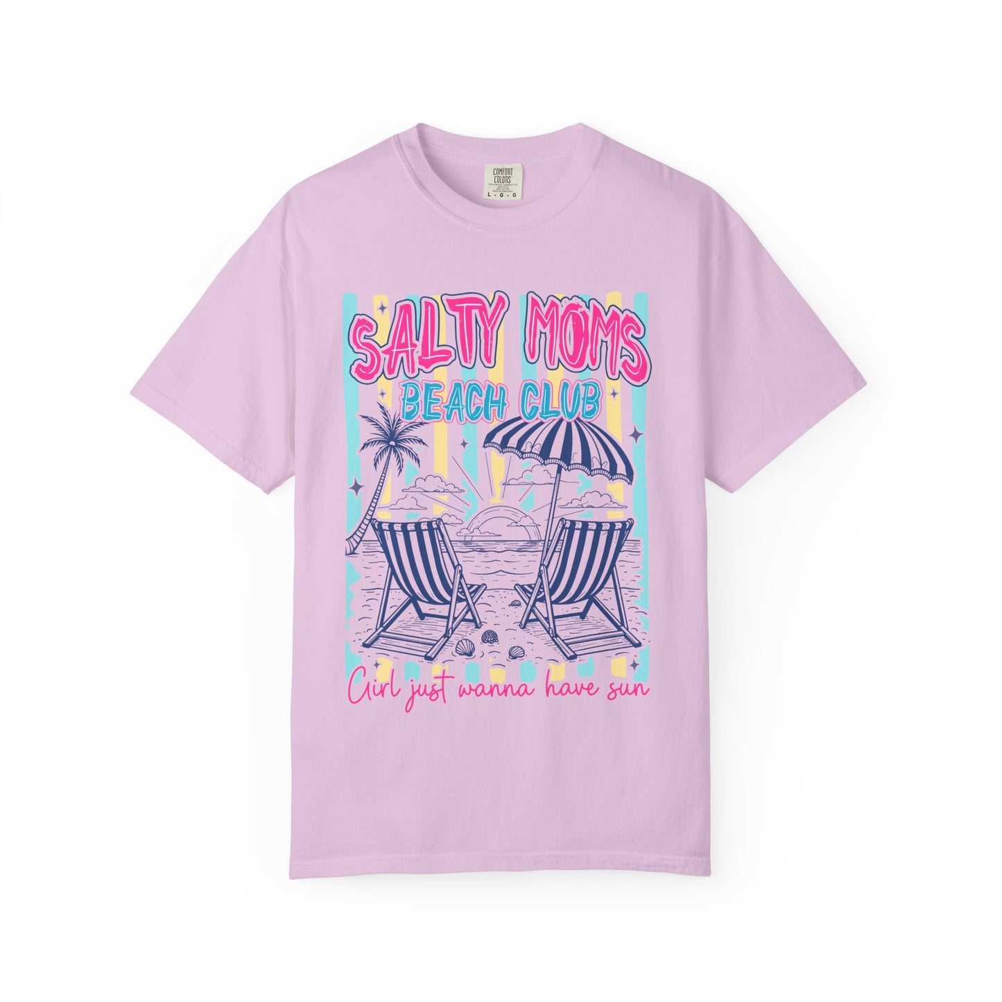 Salty Moms Beach Club T-Shirt — 'Find Your Wanna Have Fun' Summer Tee