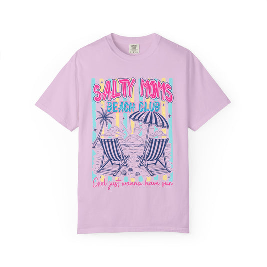 Salty Moms Beach Club T-Shirt — 'Find Your Wanna Have Fun' Summer Tee