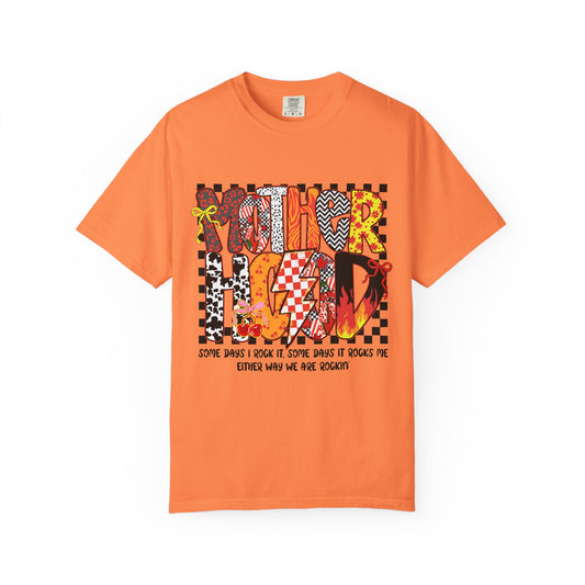 T-Shirt — 'Mother Hood' Retro Graphic Tee with Colorful Doodle Typography