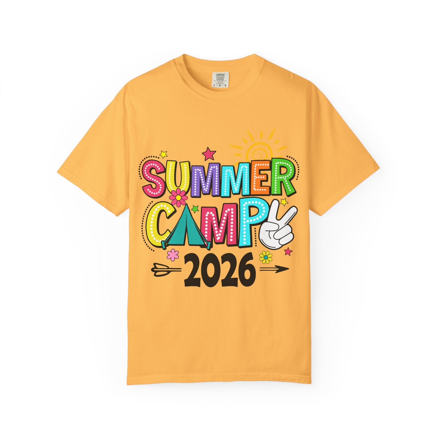 Summer Camp 2026 T-Shirt — Kids Camp Shirt with Colorful Retro Design