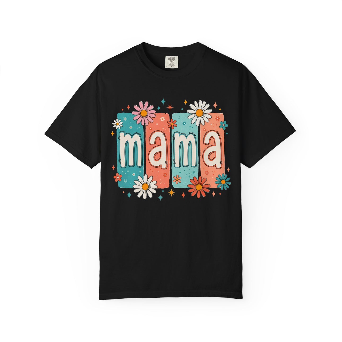 Mama Floral T-Shirt – Retro Daisy Mom Tee