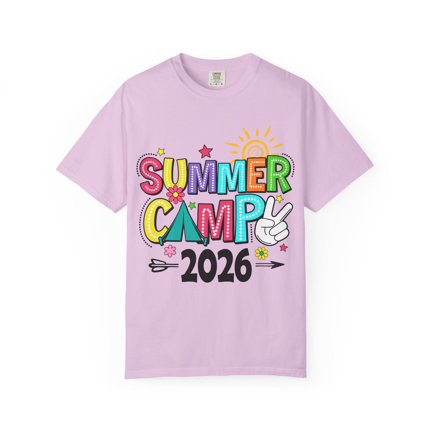 Summer Camp 2026 T-Shirt — Kids Camp Shirt with Colorful Retro Design