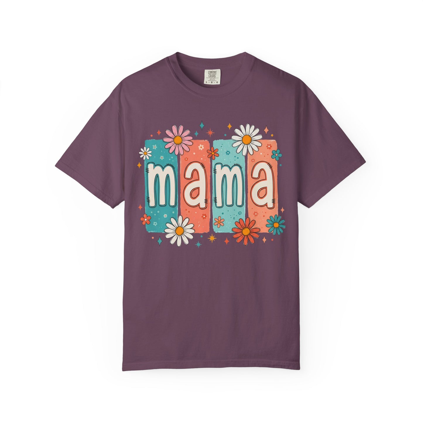 Mama Floral T-Shirt – Retro Daisy Mom Tee