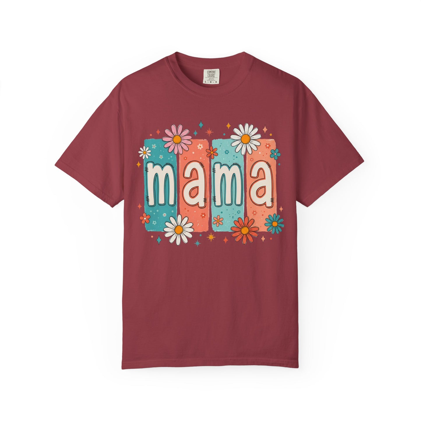 Mama Floral T-Shirt – Retro Daisy Mom Tee
