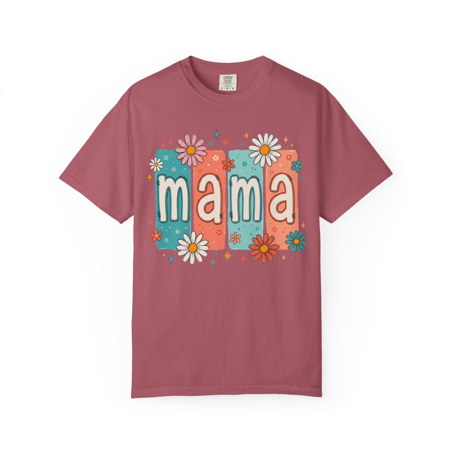 Mama Floral T-Shirt – Retro Daisy Mom Tee